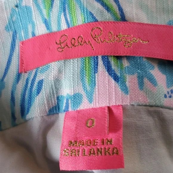 Lilly Pulitzer Skort. Beach Multi Color. Size 0 (28" waist) New W/O Tag - Picture 8 of 8
